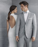 Load image into Gallery viewer, &quot;Light Grey Satin Trim&quot; - Kalypso Couture
