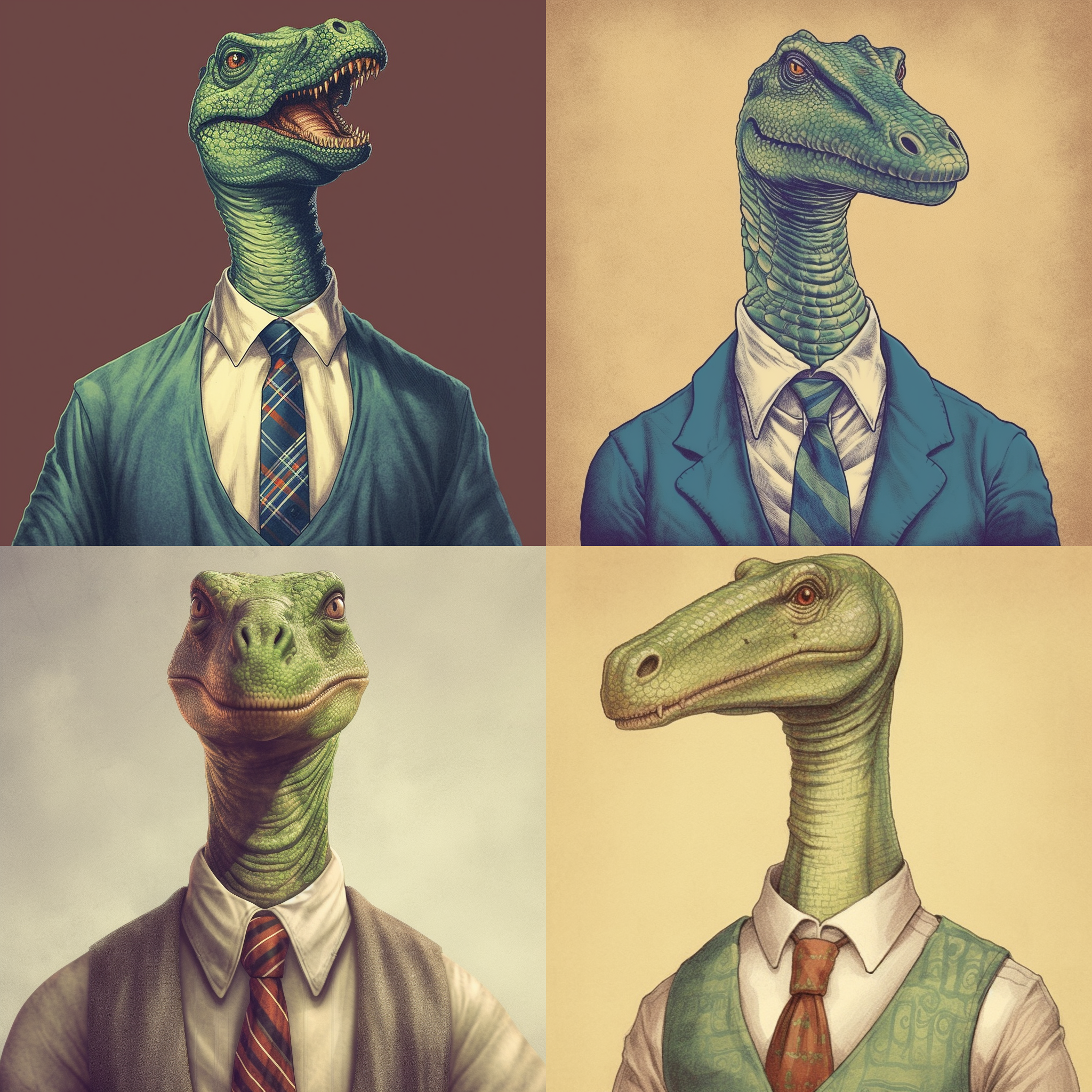 The Eternal Style Dilemma: Necktie Placement for Brachiosaurus