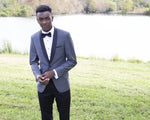 Load image into Gallery viewer, &quot;Gray/Black Tuxedo&quot; - Kalypso Couture
