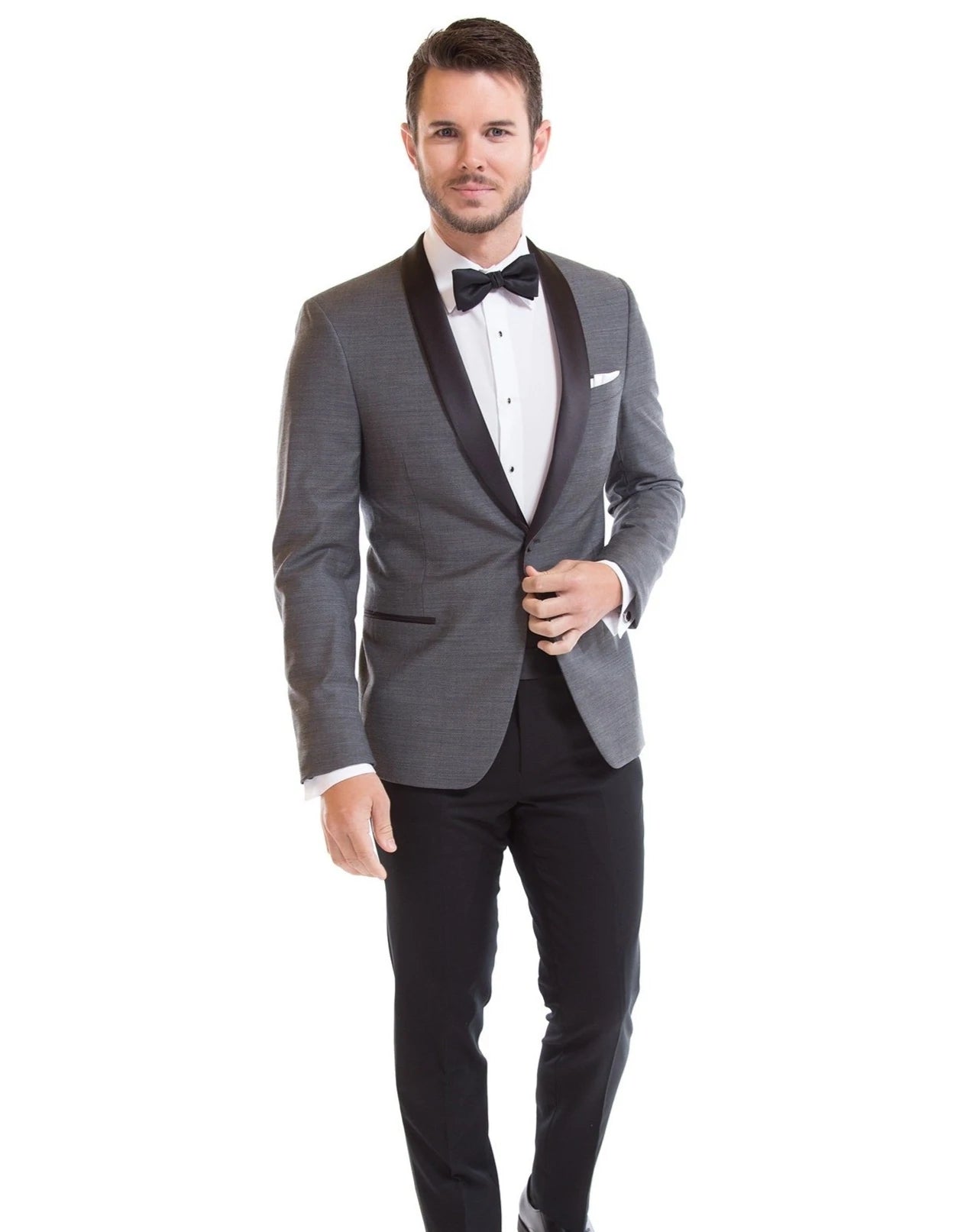 "Gray/Black Tuxedo" - Kalypso Couture